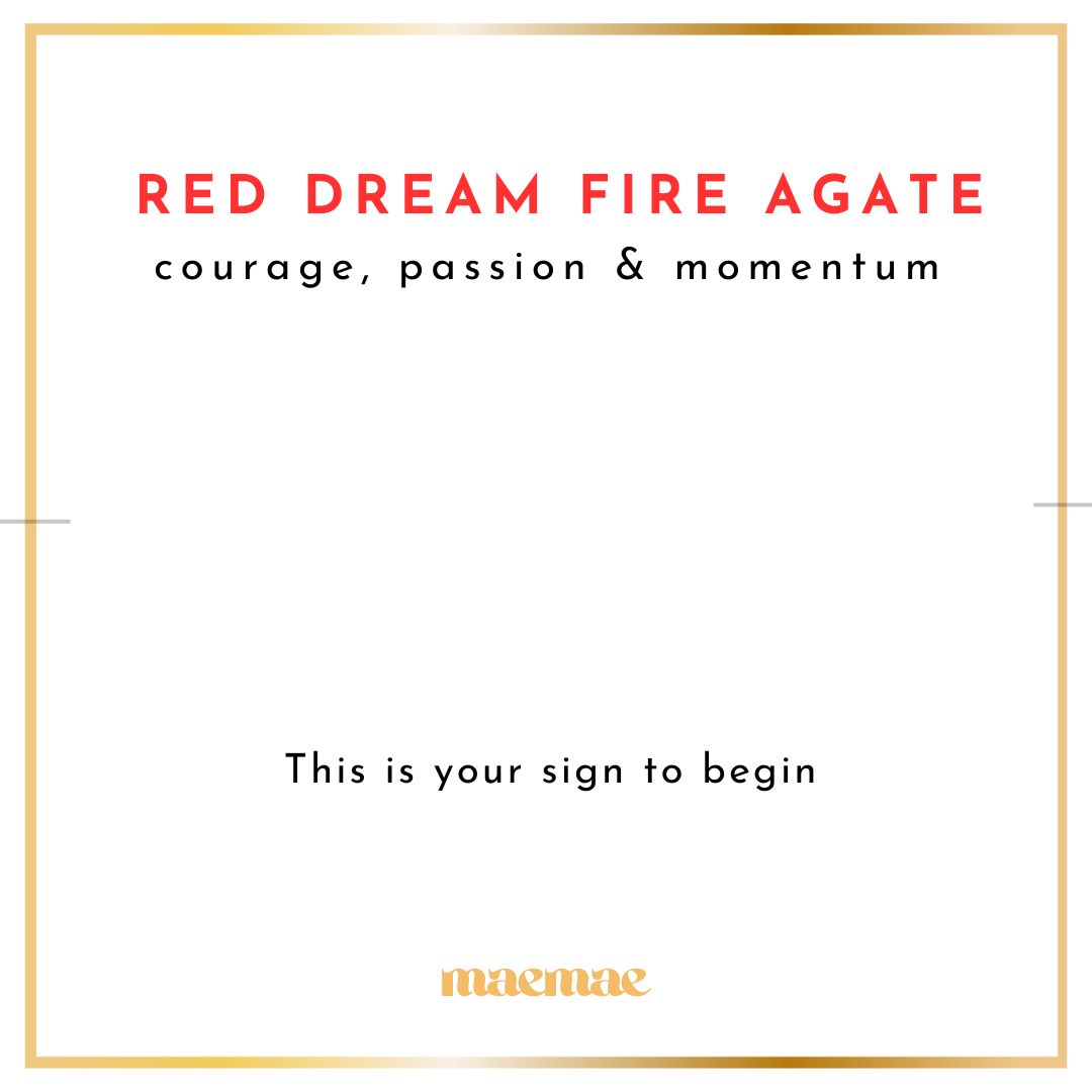 Red Dream Fire Agate String Bracelet