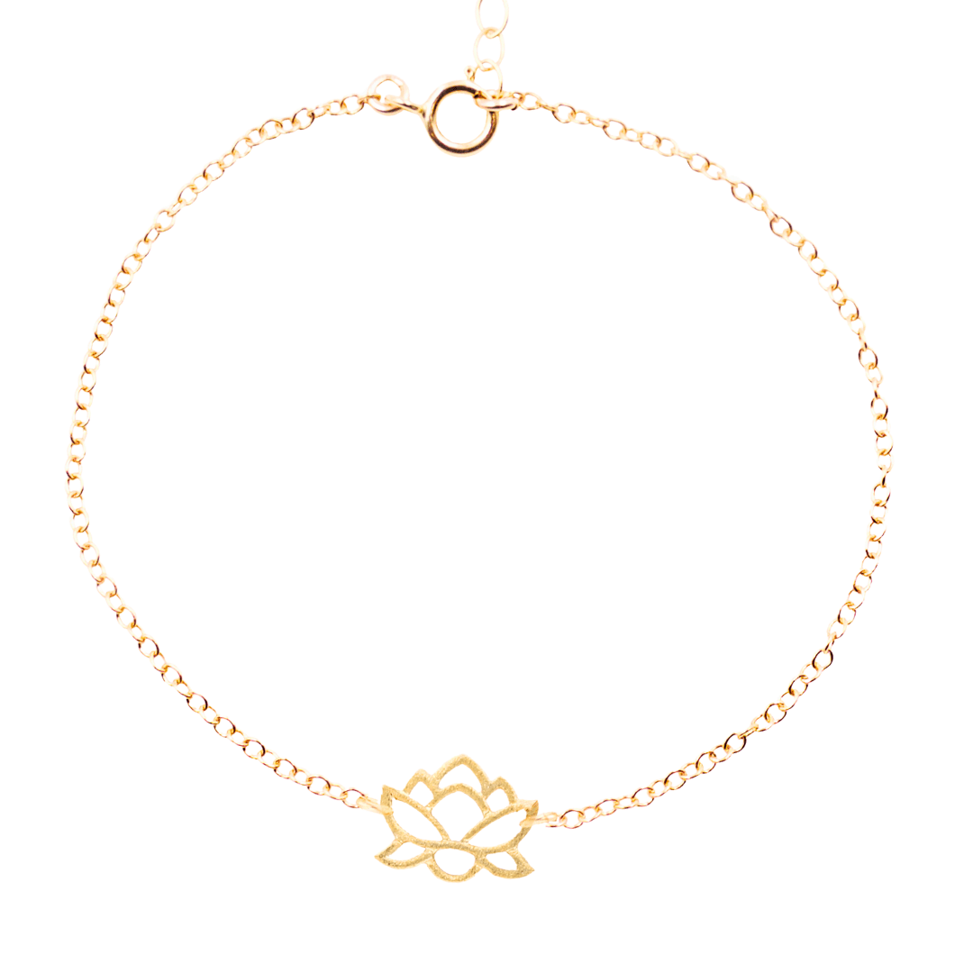 Be like lotus Bracelet Dainty Bracelet Be like lotus Bracelet | Lotus Necklace | Vermeil Gold | MaeMae Jewelry