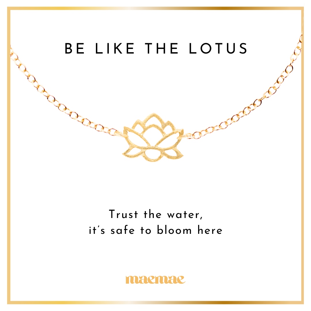 Be like the lotus Bracelet Dainty Bracelet Be Like The Lotus Dainty Bracelet – Gold Filled & Vermeil - MaeMae Jewelry