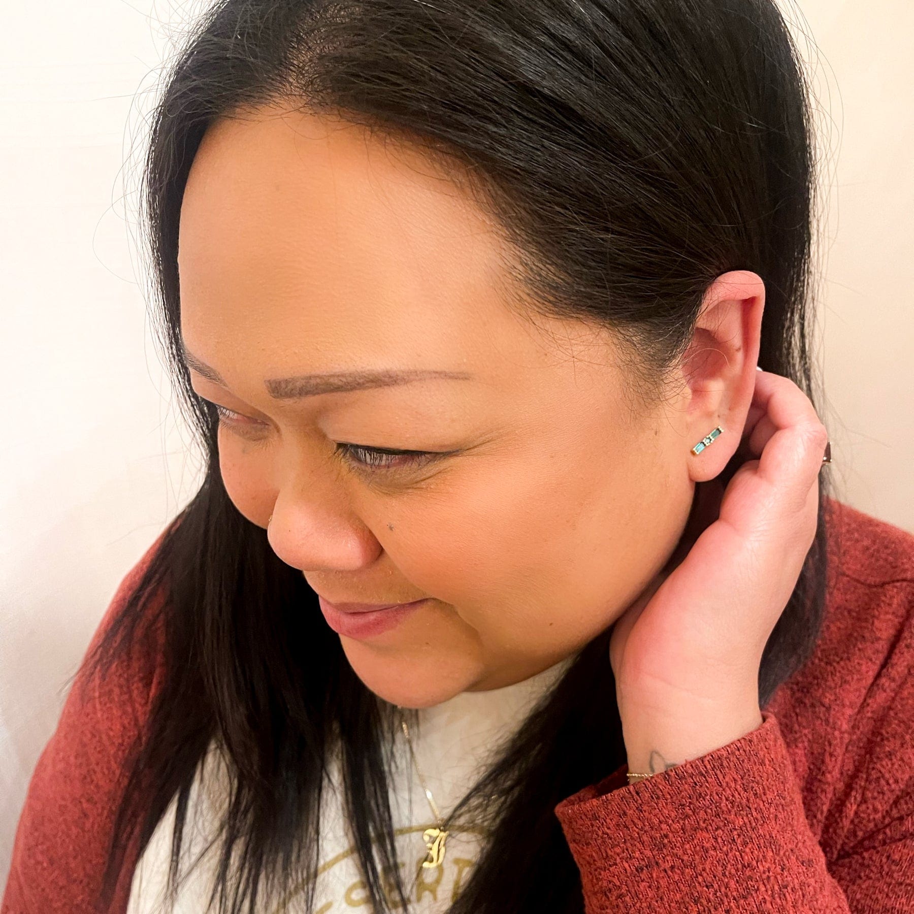 Bamboo Earrings Dainty Earrings