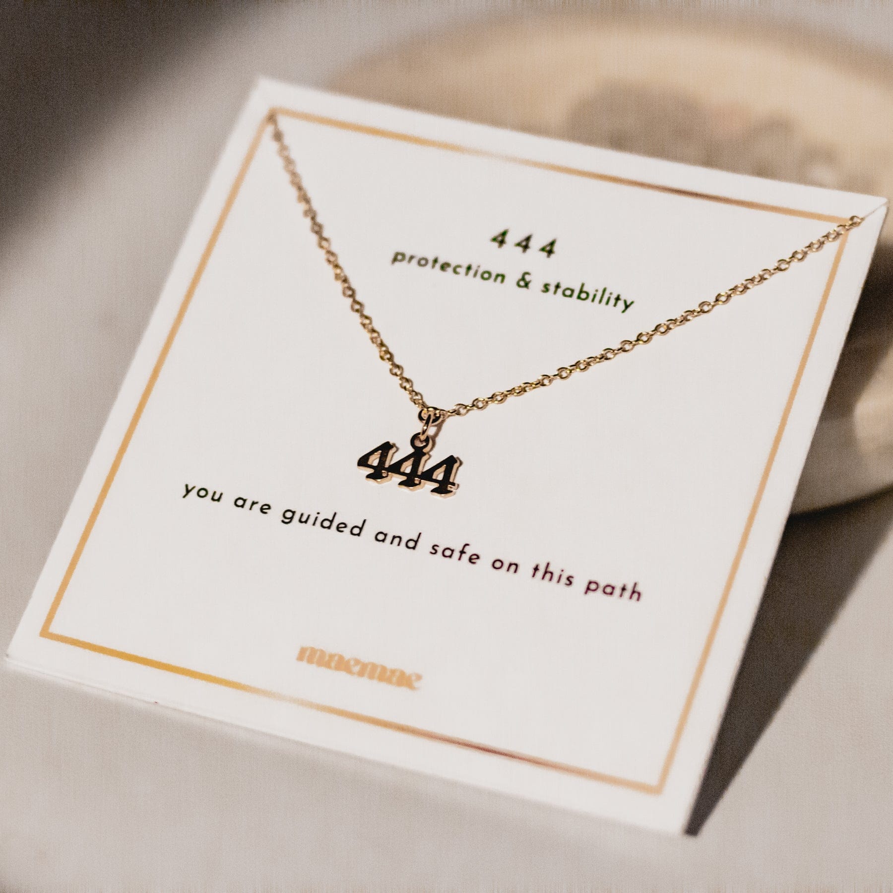 444 Necklace Dainty Necklace 16-18" 444 Necklace Angel Number - MaeMae Jewelry