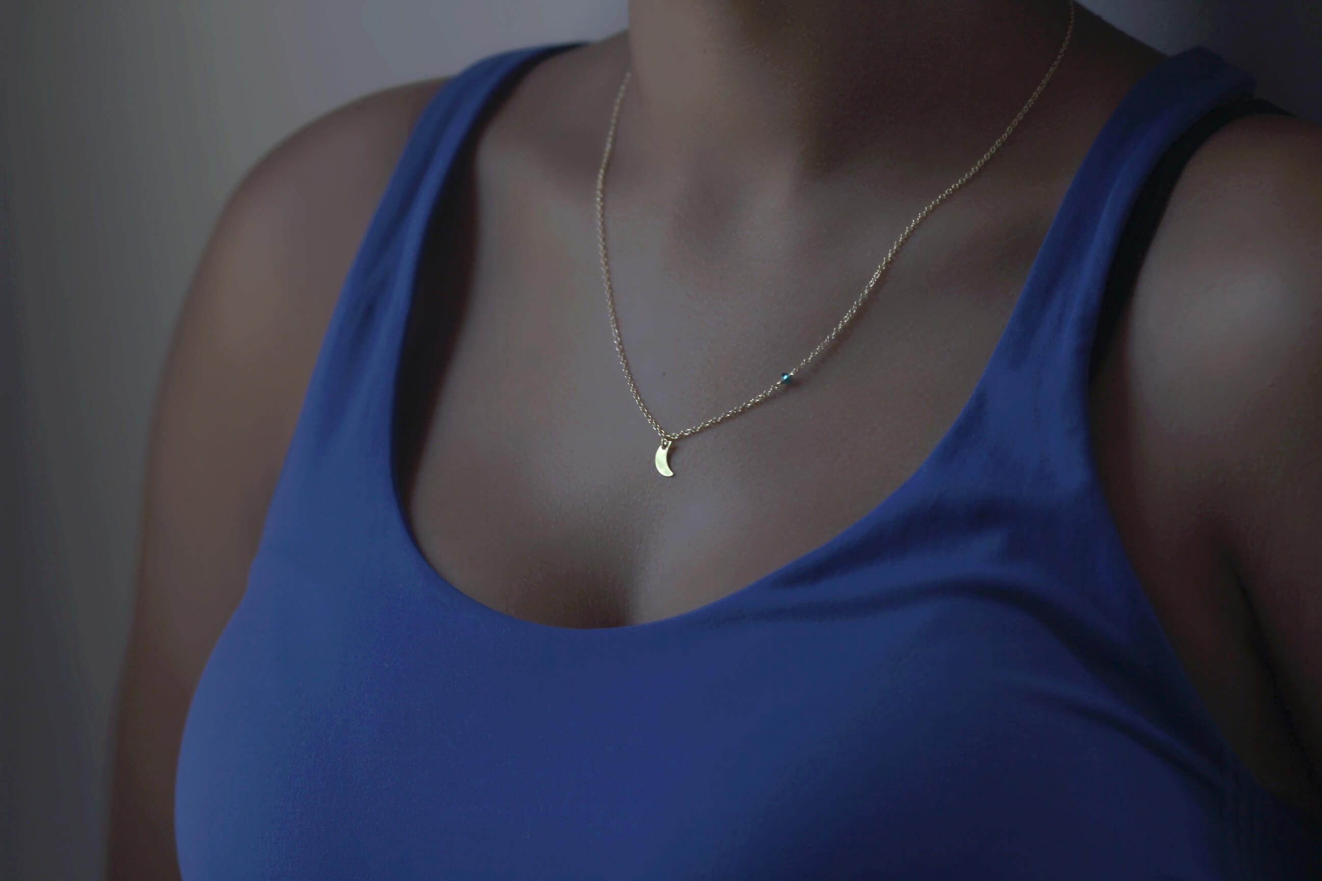 I Love You To The Moon And Back Necklace, Silver Dainty Necklace MaeMae Jewelry | I Love You To The Moon And Back Necklace | Gold or Silver