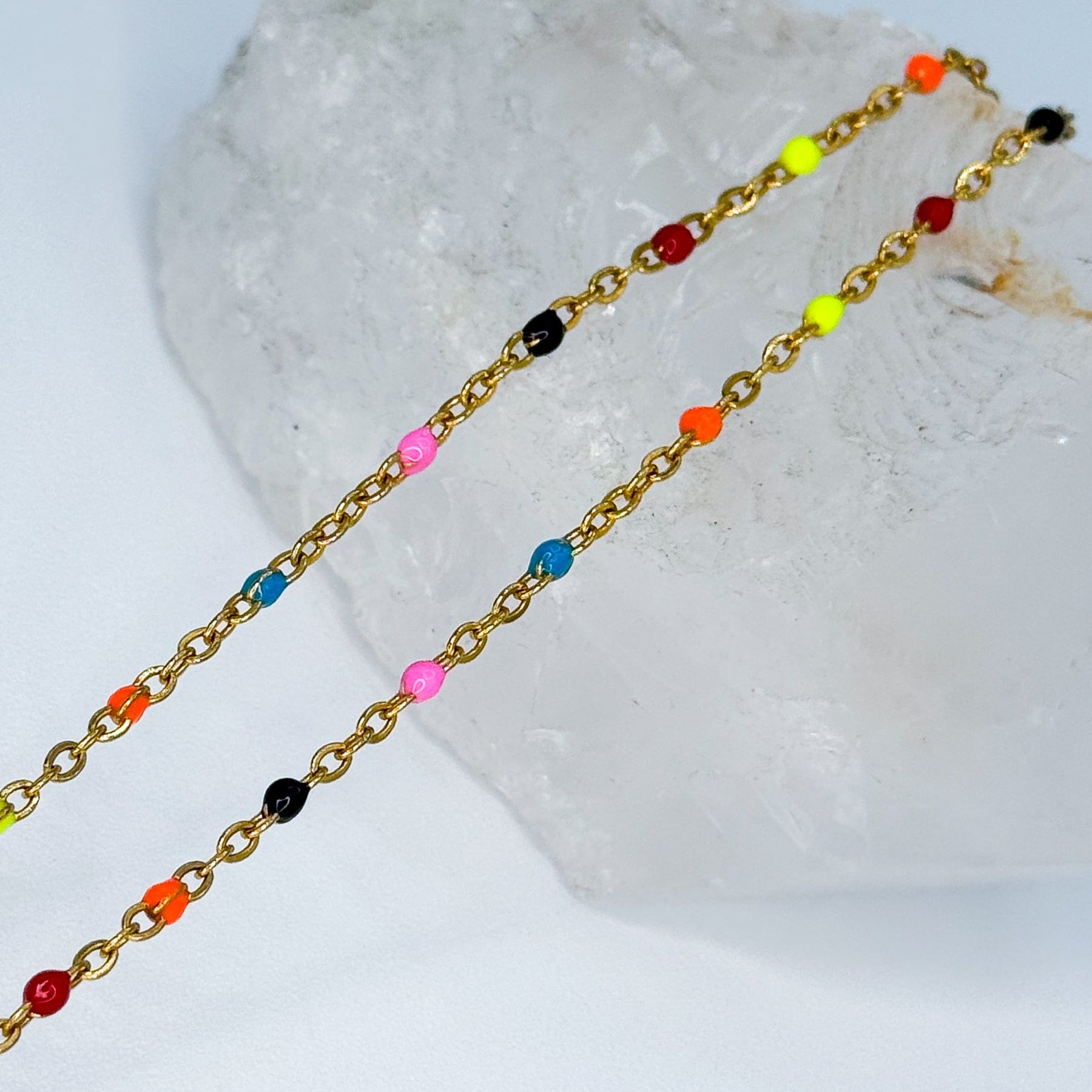 The Universe Necklace β All Seeing Eye Sun Pendant on 14k Gold-Filled Enamel Chain Dainty Necklace