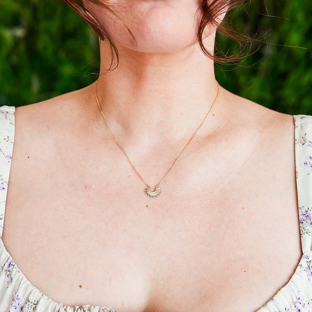 Emotions Sun Necklace Dainty Necklaces 18”