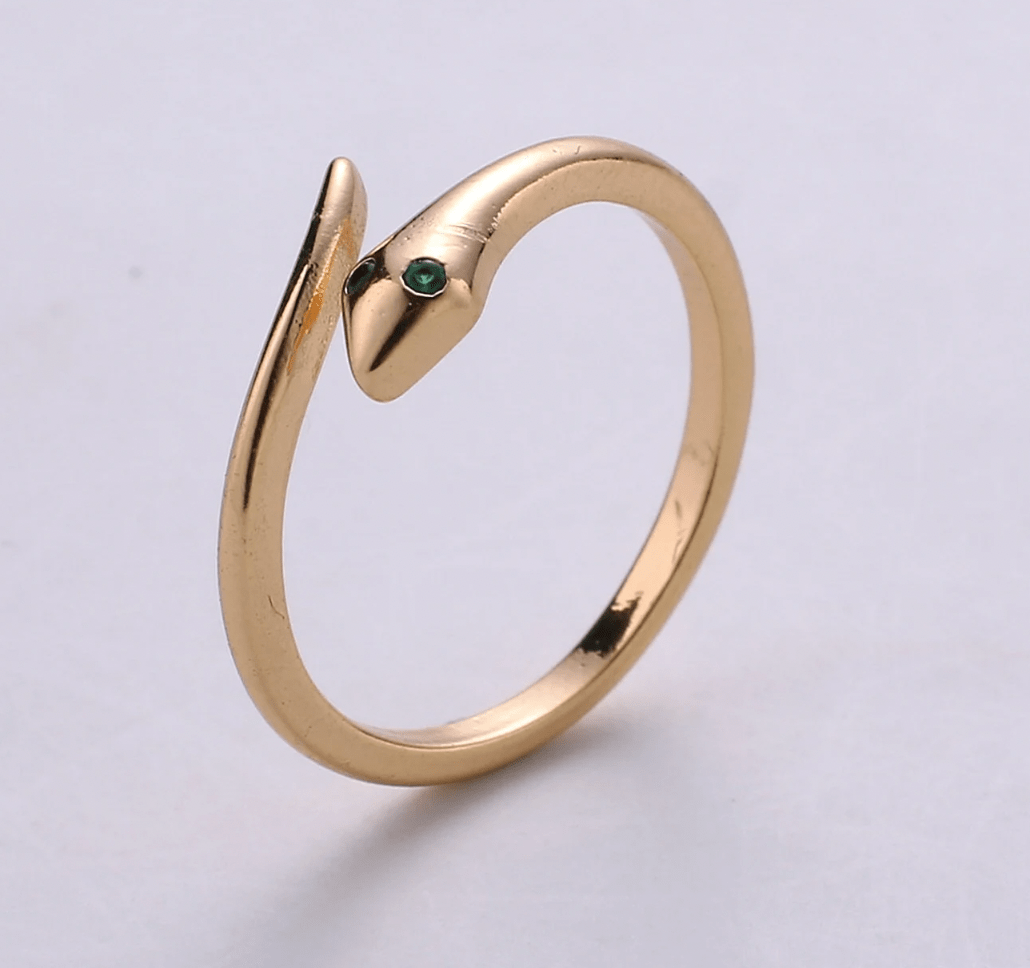 Warung Adjustable Ring Dainty Snake