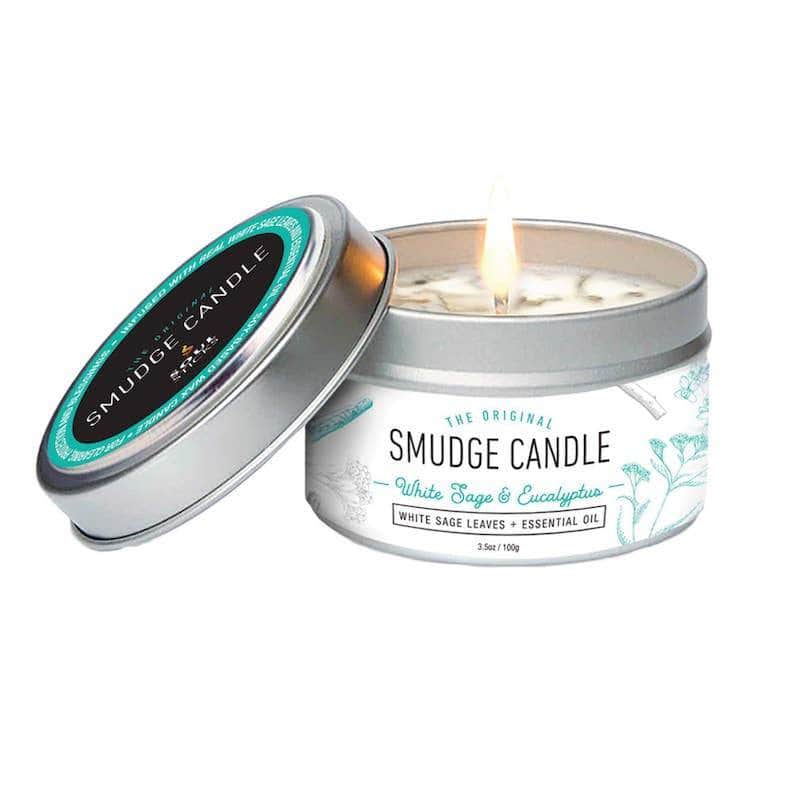 Eucalyptus Smudge Tin Jar Candle 100 grams 3.5 oz 6 Pcs Pack Dainty Home Decor