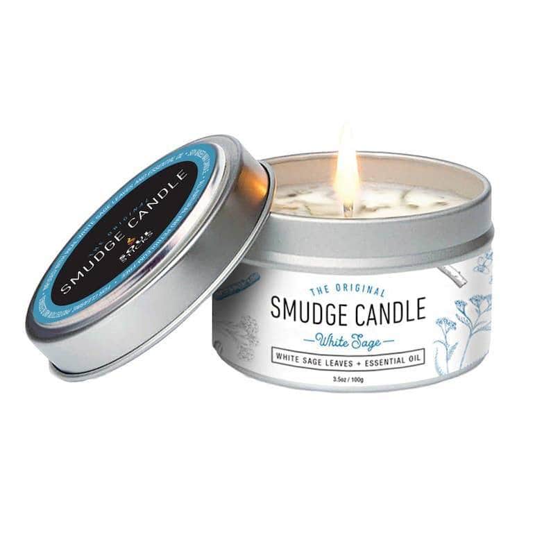 White Sage Smudge Tin Jar Candle 100 grams 3.5 oz 6 Pcs Pack Dainty Home Decor