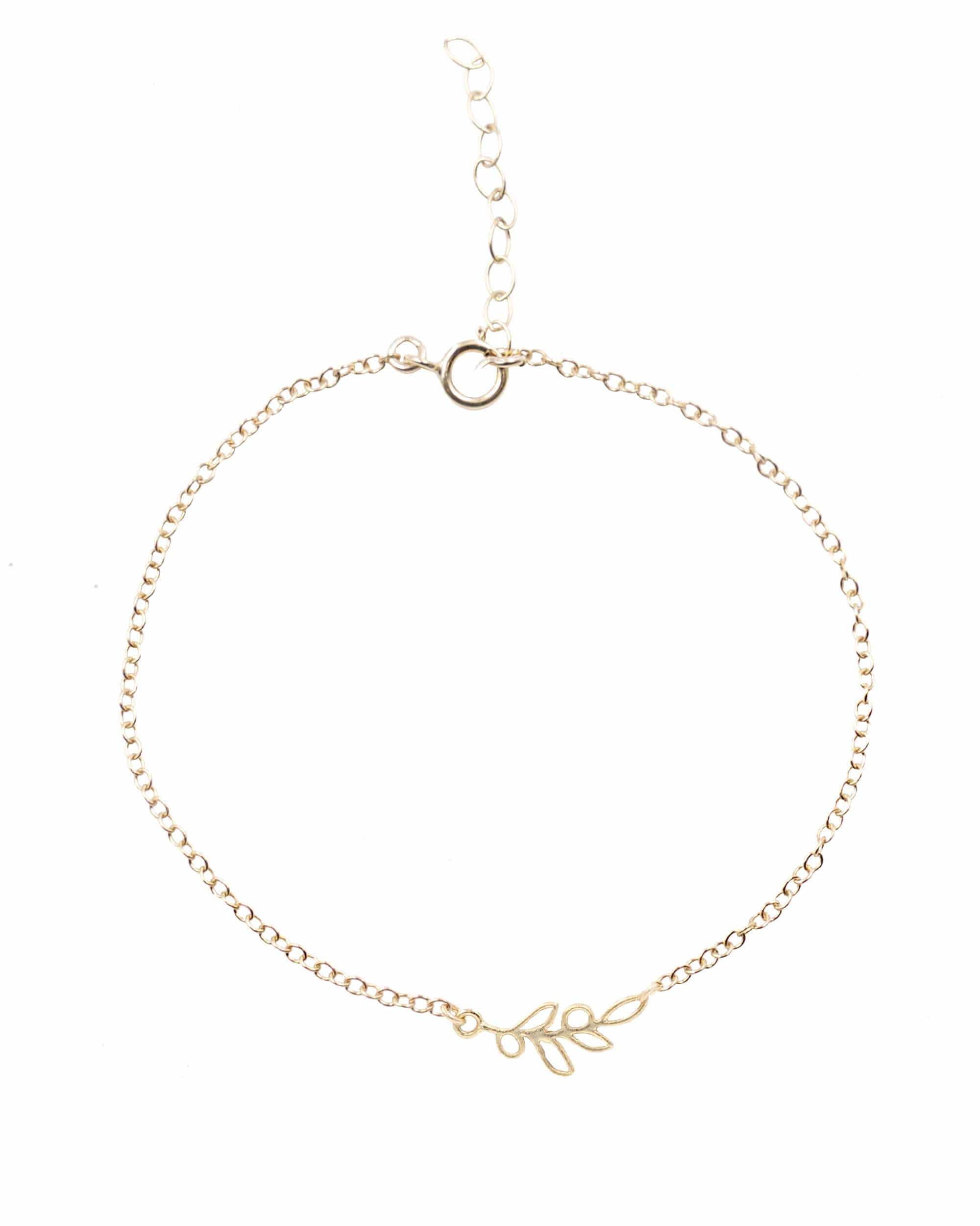 Patience Bracelet Dainty Bracelet Patience Bracelet | Olive Branch Bracelet | Carded Jewelry