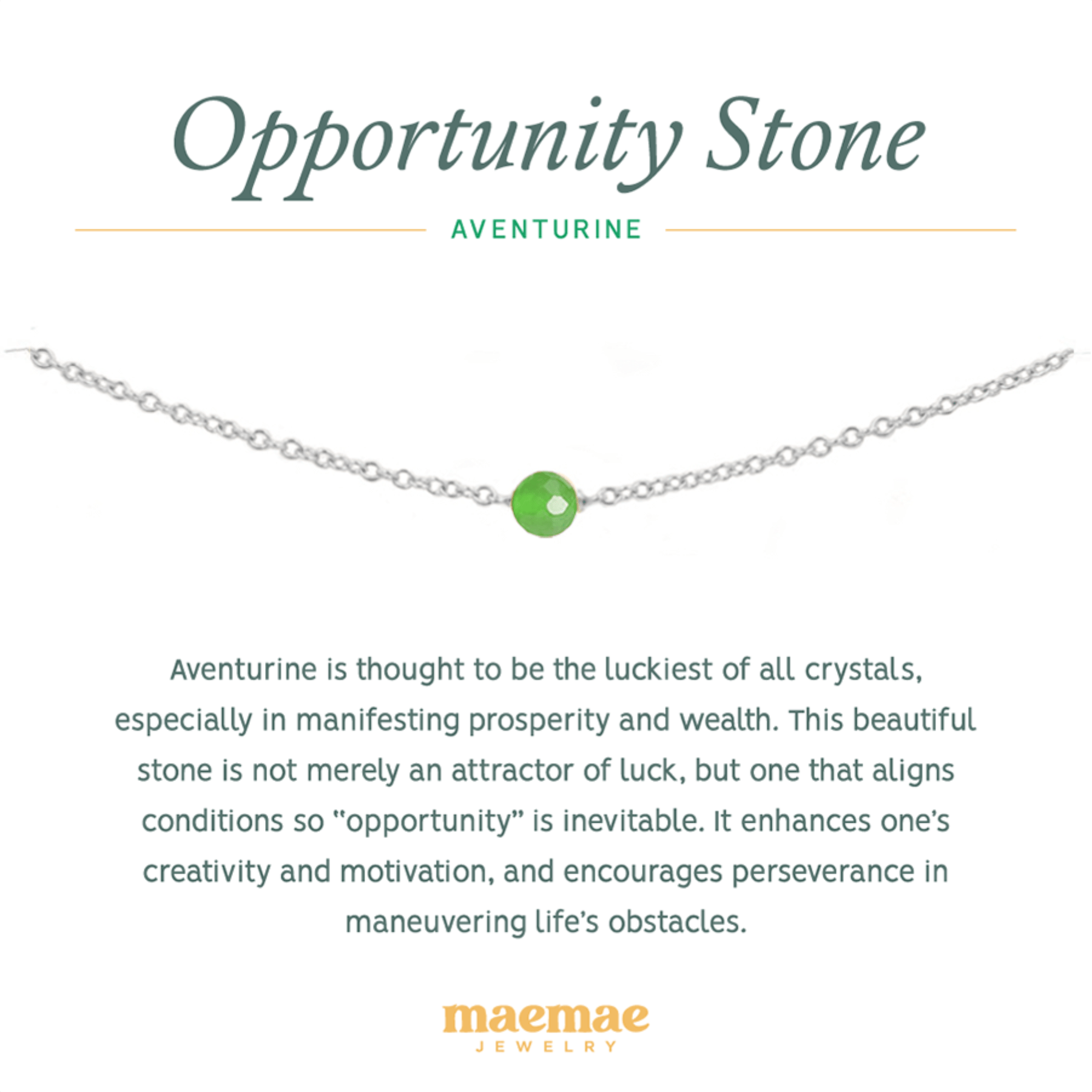 Aventurine stone on sterling silver bracelet