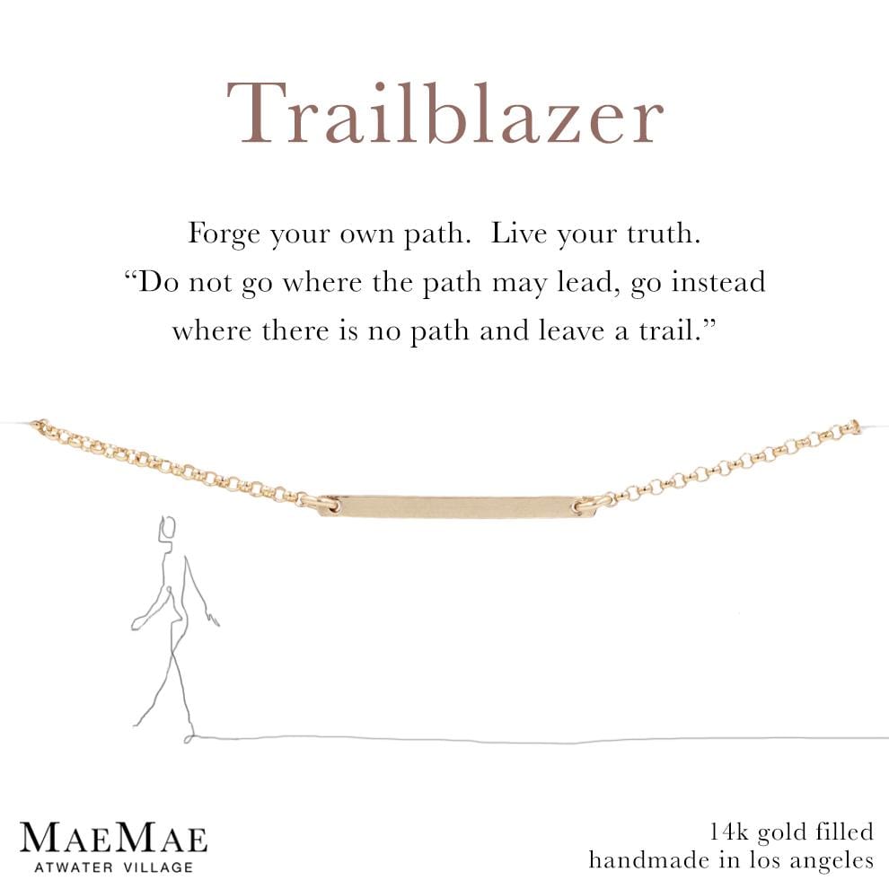 Trailblazer Horizontal Necklace | 14k Gold Filled jewelry | 14k Gold Filled Necklace |