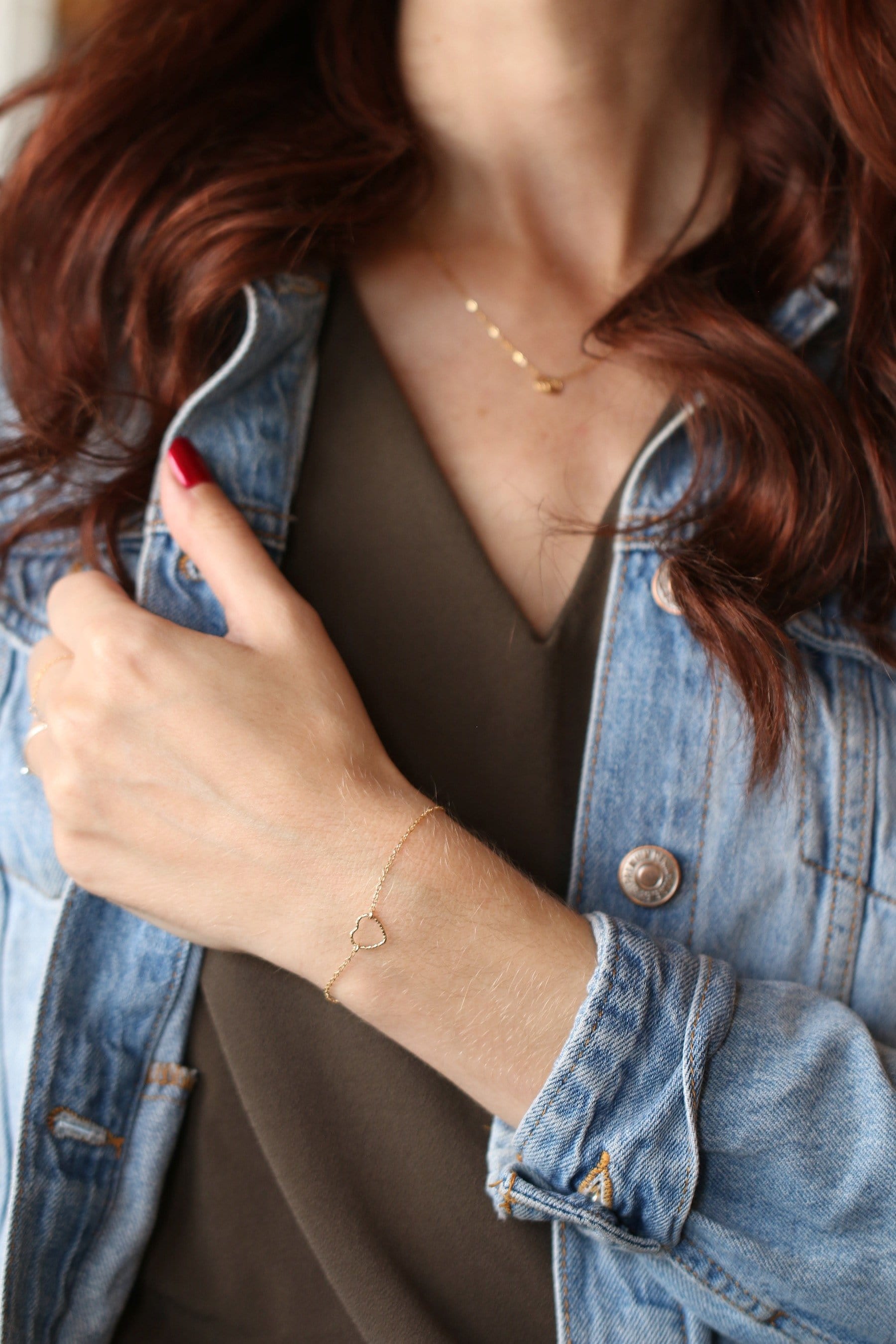 You're my Favorite Bracelet Dainty Bracelet MaeMae Jewelry | You're my Favorite Bracelet | Carded Jewelry | Hear Necklace