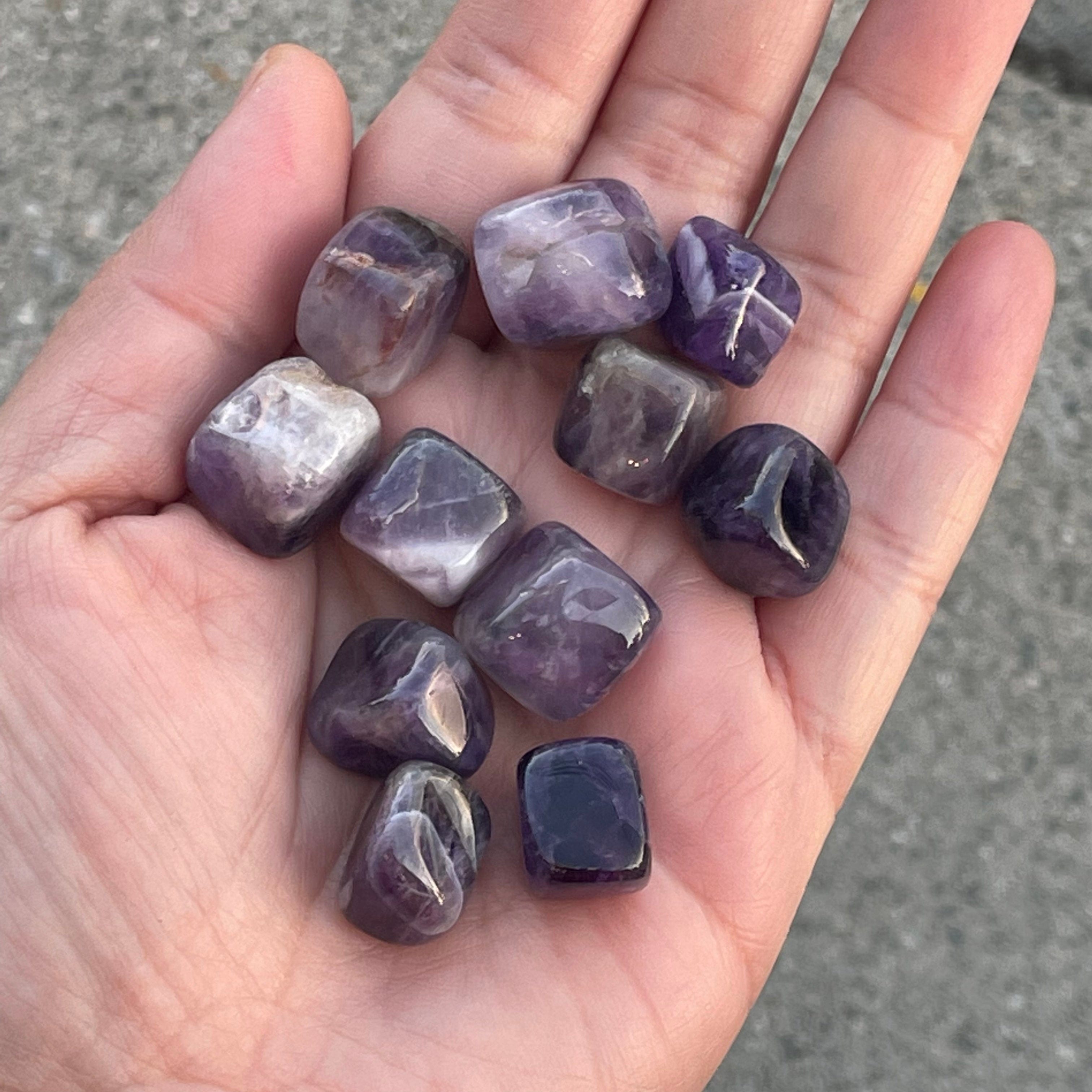 Chevron Amethyst Cubes (POS) Dainty