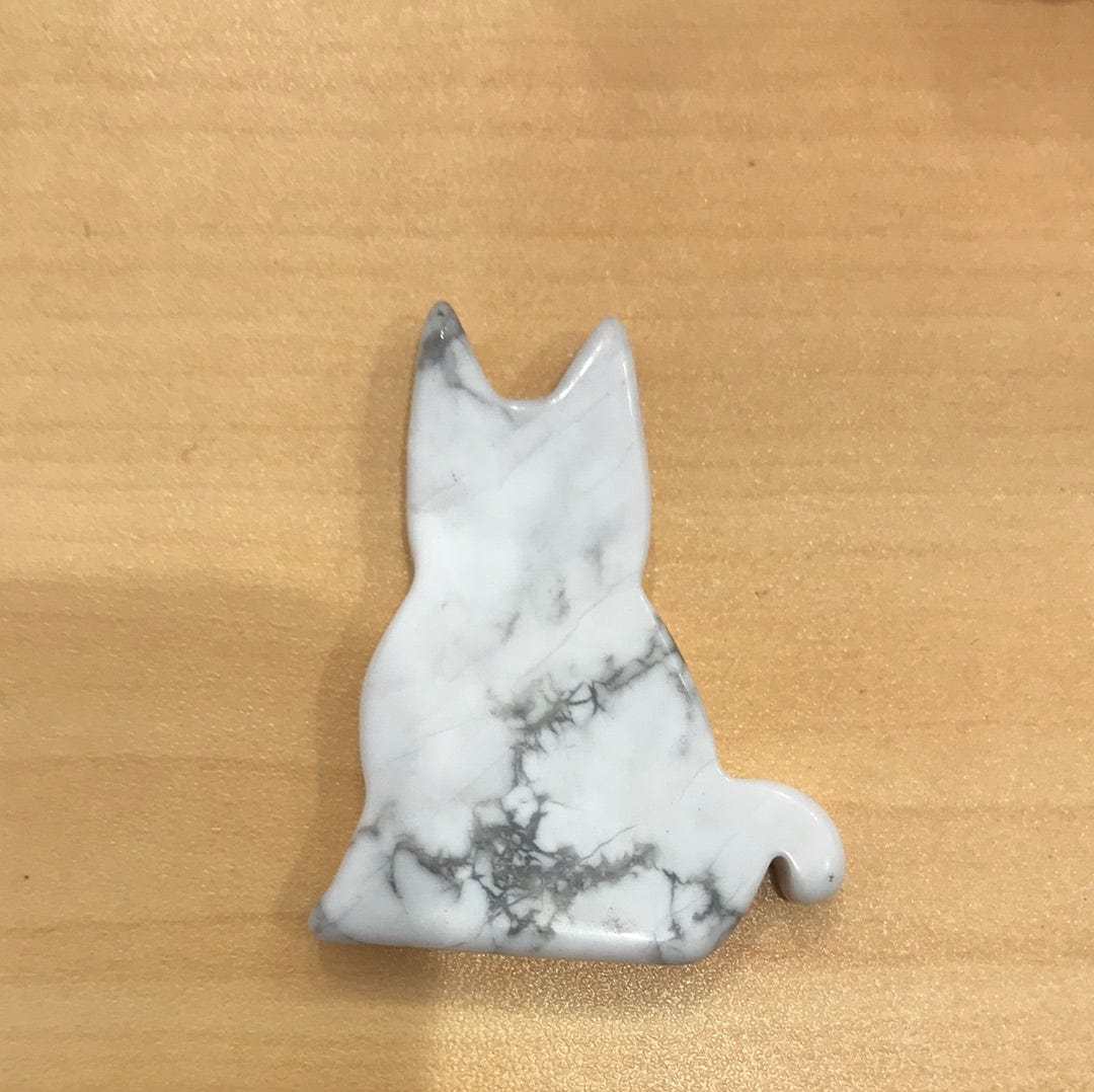 Crystal Cat - Flat, assorted stones (POS) Dainty Crystals Howlite