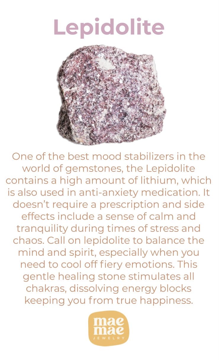 Raw Lepidolite Dainty Crystals