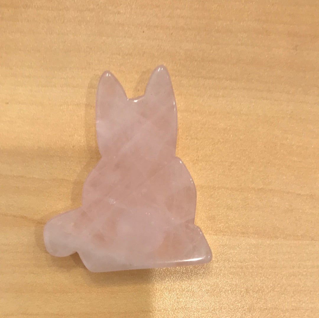 Crystal Cat - Flat, assorted stones (POS) Dainty Crystals Rose Quartz