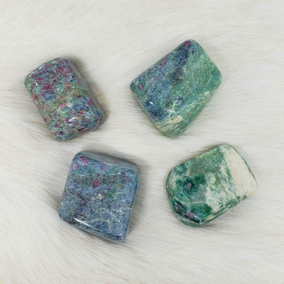 Ruby in Fuchsite Dainty Crystals
