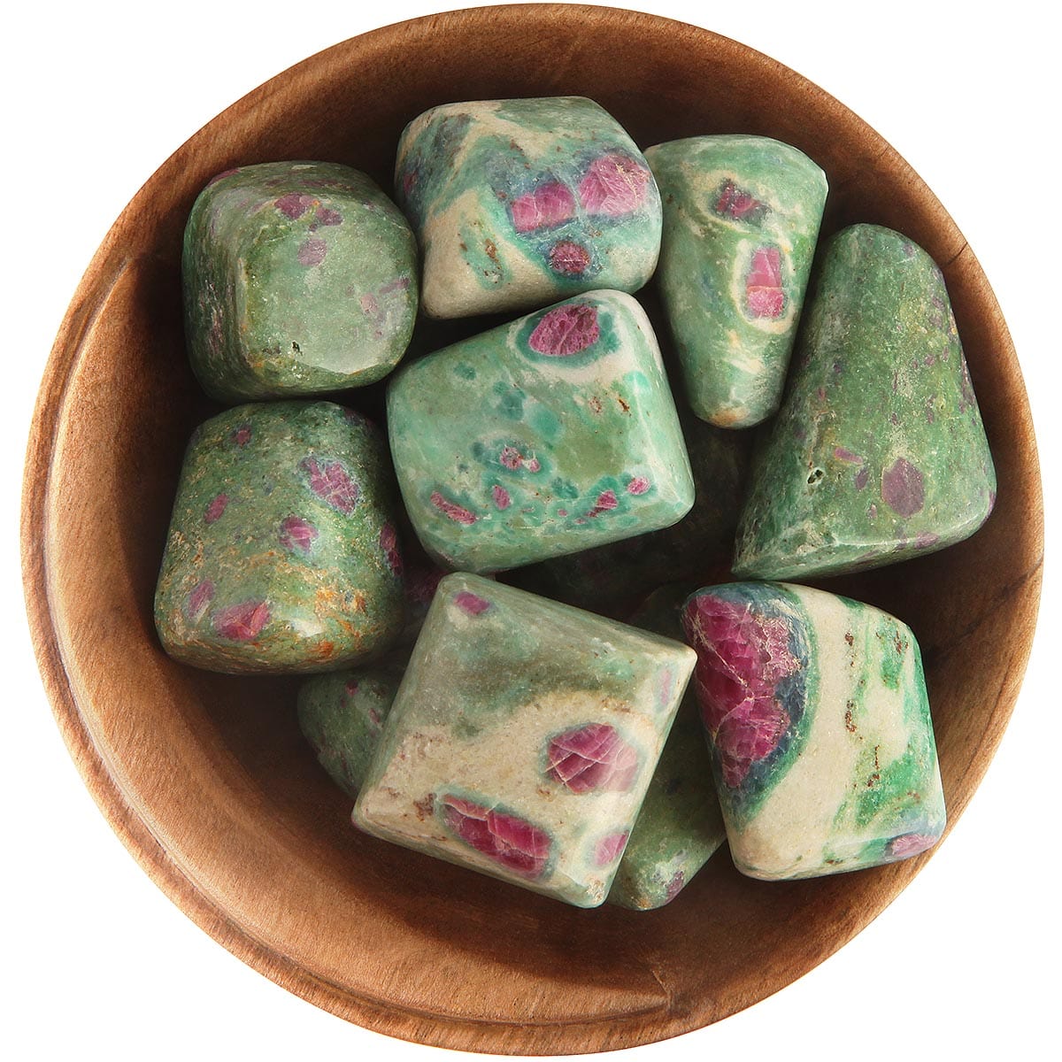 Ruby in Fuchsite Dainty Crystals