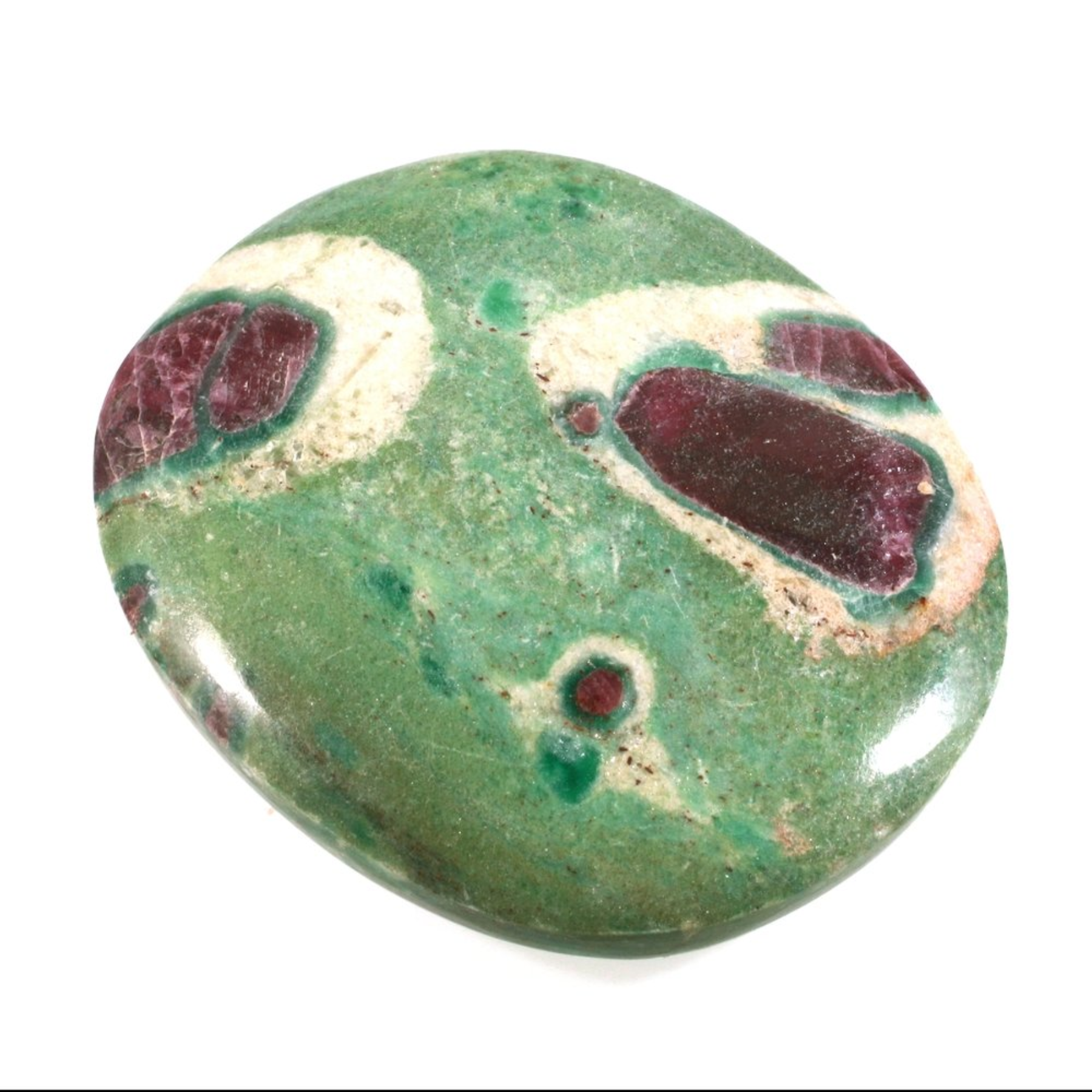 Ruby in Fuchsite Dainty Crystals