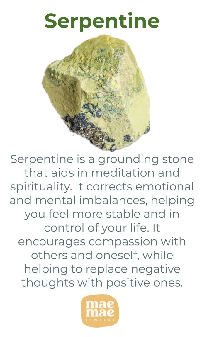 Serpentine - Round Tumbled Stone Dainty Crystals