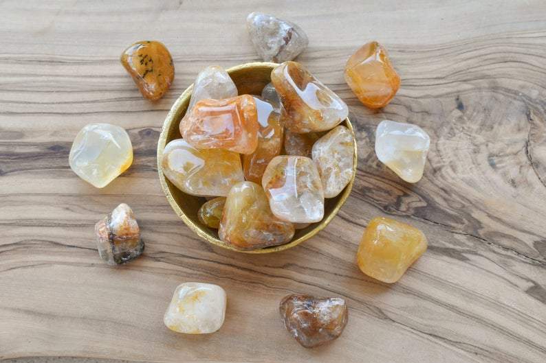 Tumbled Golden Healer Quartz (Freeform) Dainty Crystals
