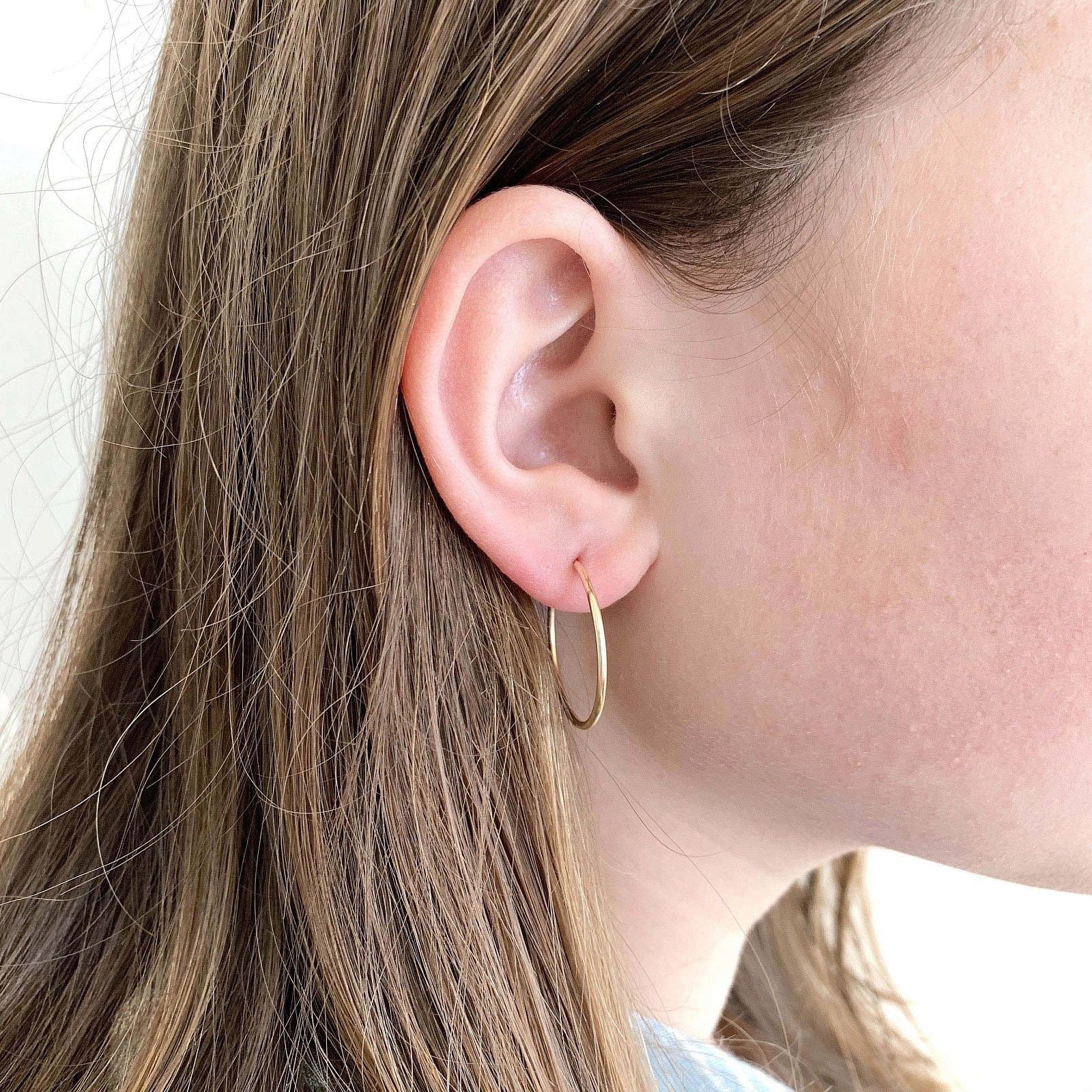 Endless Hoop Earrings Dainty