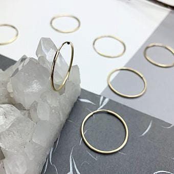 Endless Hoop Earrings Dainty