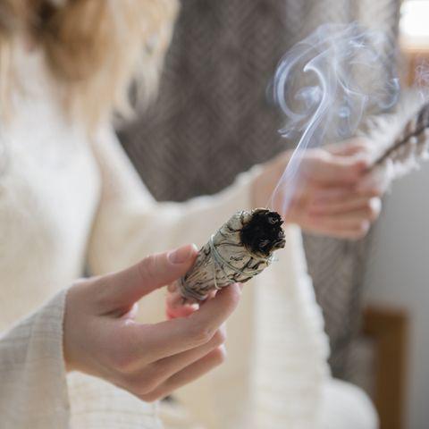 Clear Quartz Sage Wand Dainty Health + Wellness