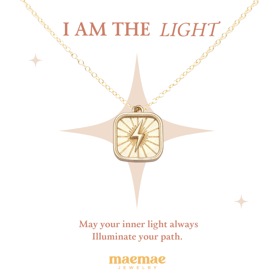 I Am The Light Necklace Dainty