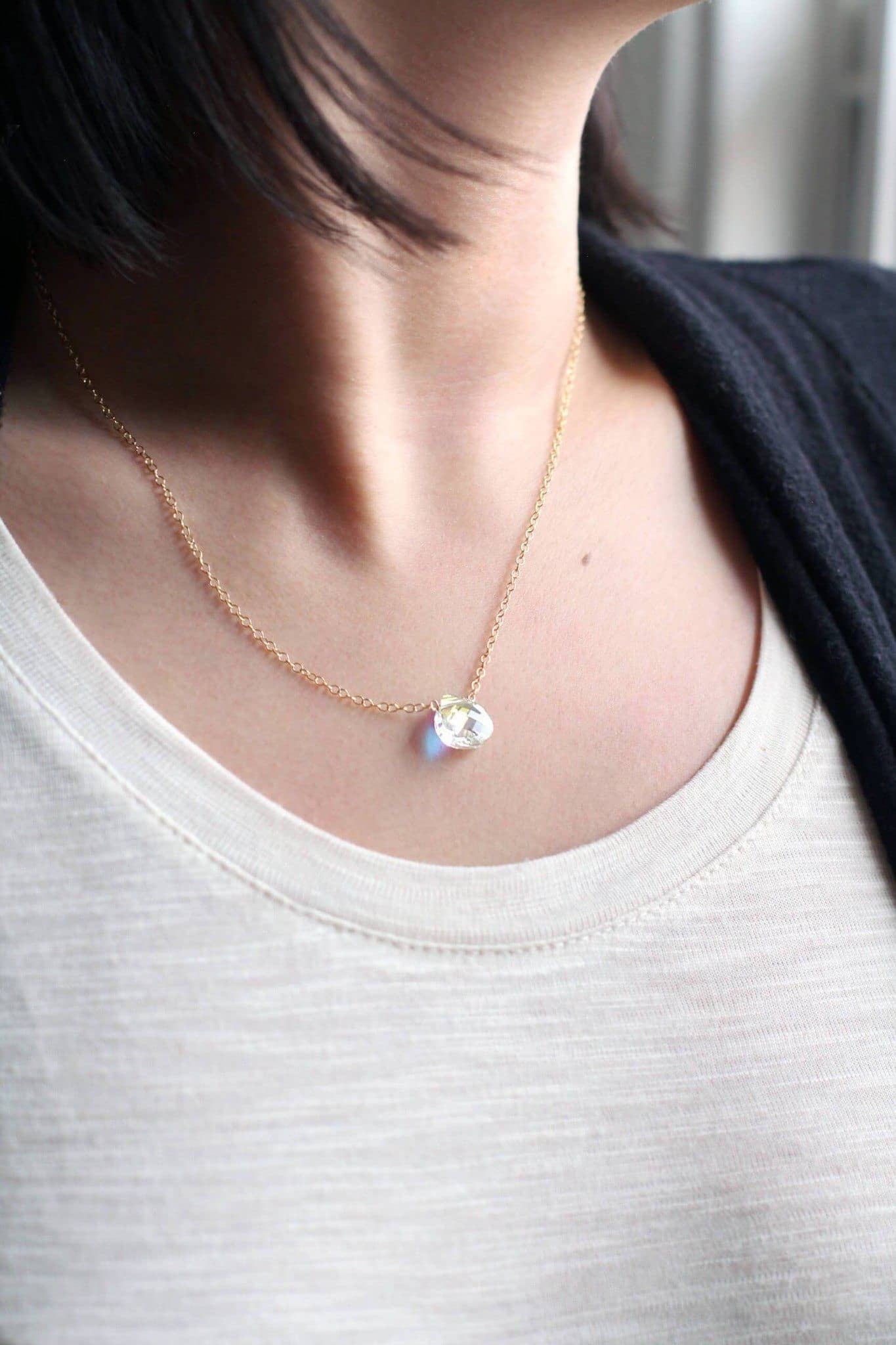 "Believe" Crystal Pendant Necklace Necklace MaeMae Jewelry