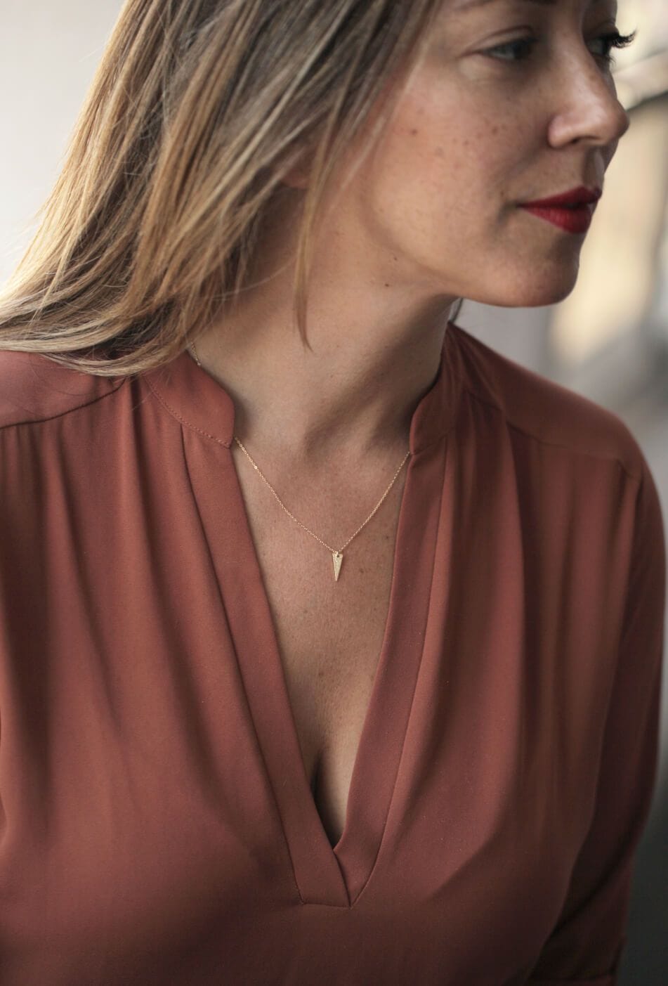 I'm Thankful For You Necklace Dainty Necklace I'm Thankful for You Necklace | 14k Gold Filled Necklace with hammered charm.