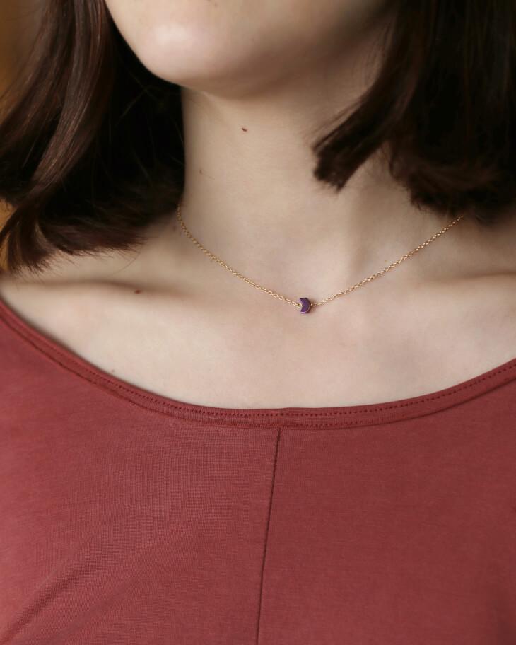 She Believed She Could, So She Did Necklace Dainty Necklace She Believed She Could So She Did Necklace | 14k Gold Filled Purple Arrow Necklace