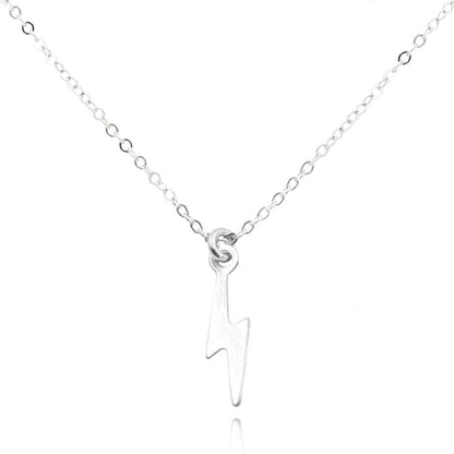 Be The Light Necklace Dainty Necklace Sterling Silver MaeMae Jewelry | Lightning Bolt Necklace | Be the Light 