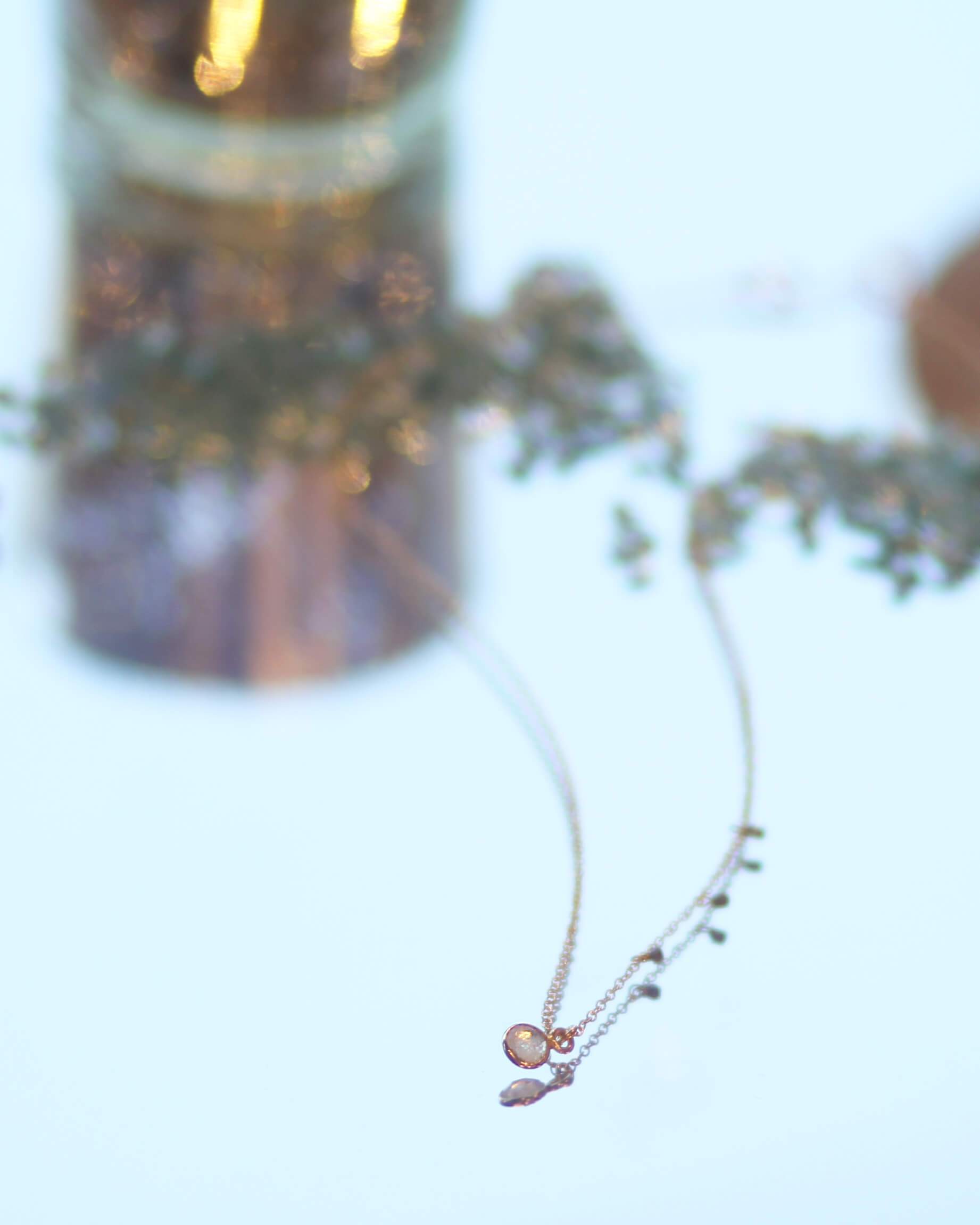 Traveler's Stone Necklace Dainty Necklace MaeMae Jewelry | "Traveler's Stone" Wanderlust Necklace | Moonstone
