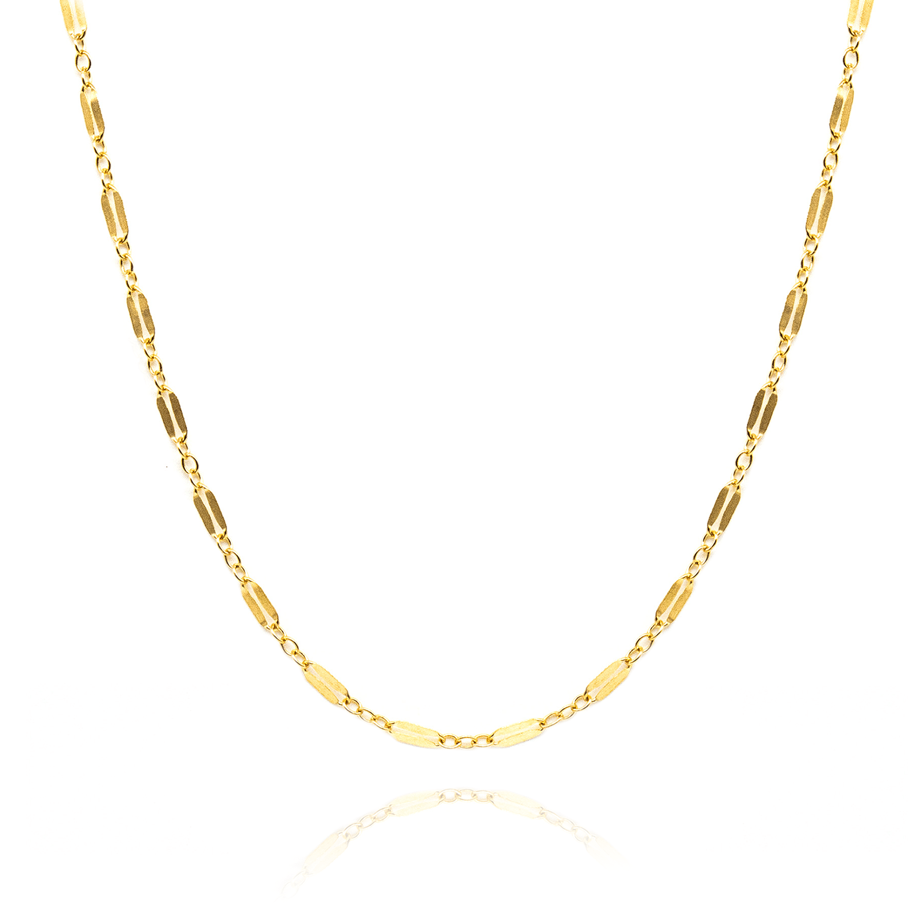 Vulnerability necklace on white background