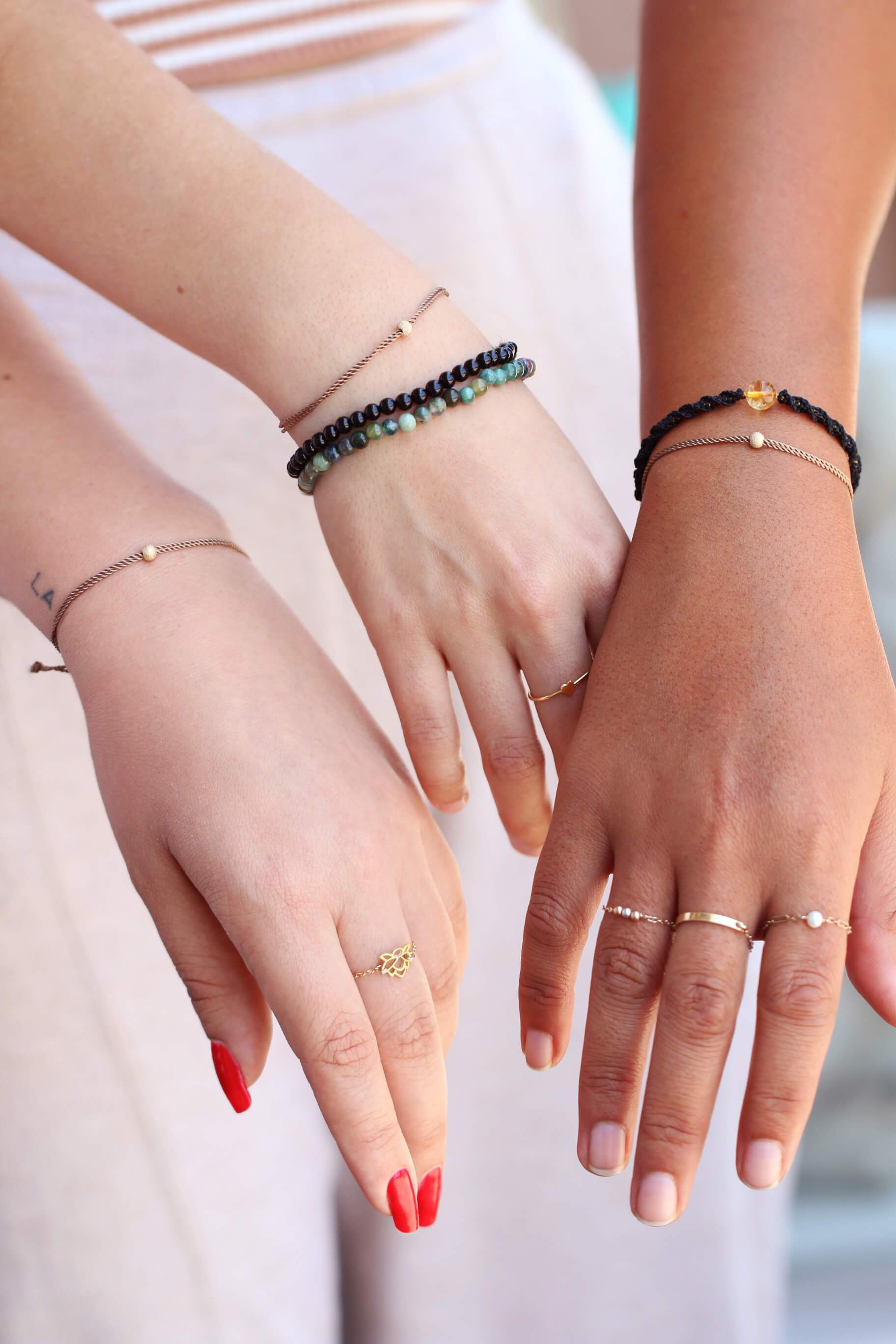 Rebirth Ring (Lotus) Dainty Ring MaeMae Jewelry | Vermeil Lotus Chain Ring | Gold Filled