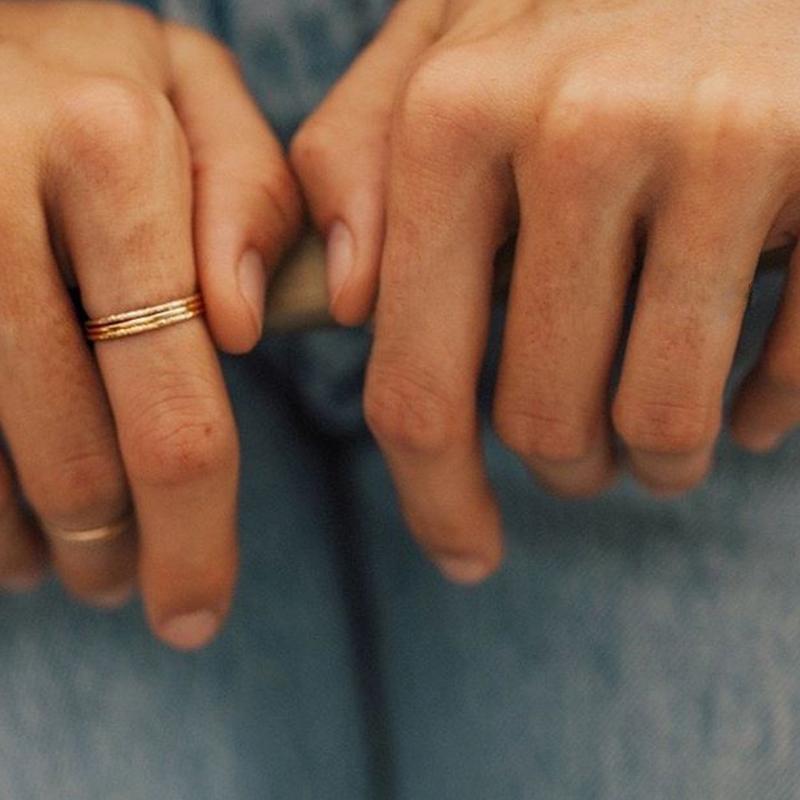 Sparkle Stacking Ring Dainty Ring