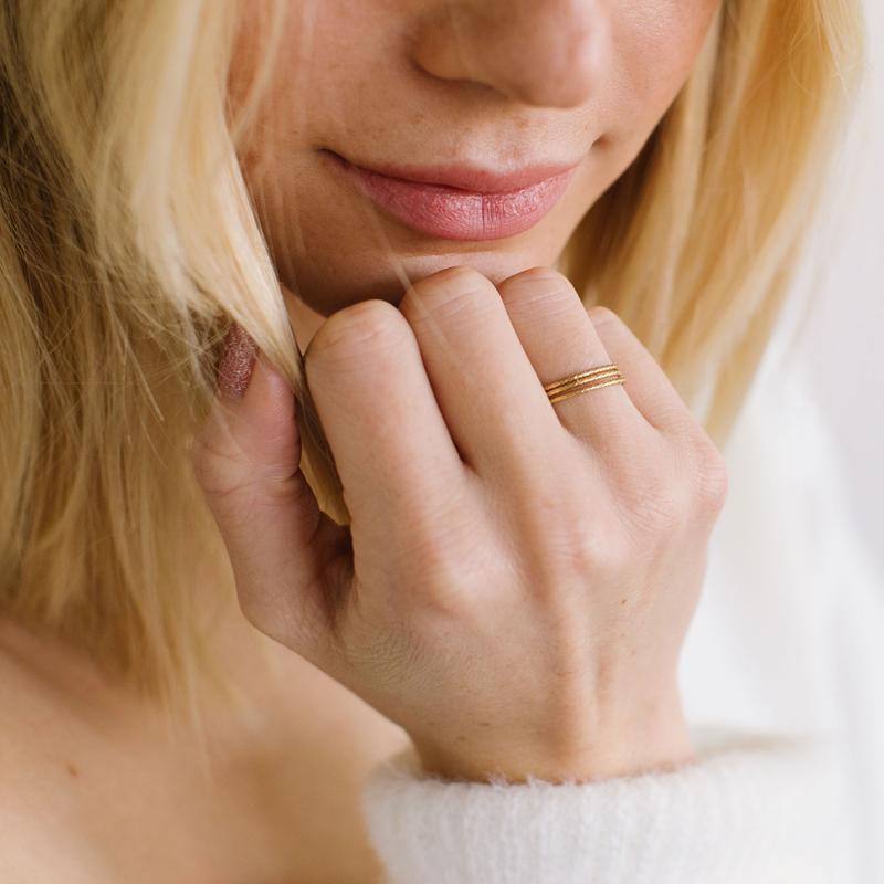 Sparkle Stacking Ring Dainty Ring