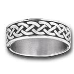Stainless Steel Celtic Braids Ring Dainty