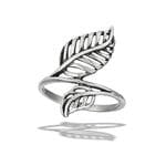 Stainless Steel Leaf Rings Dainty