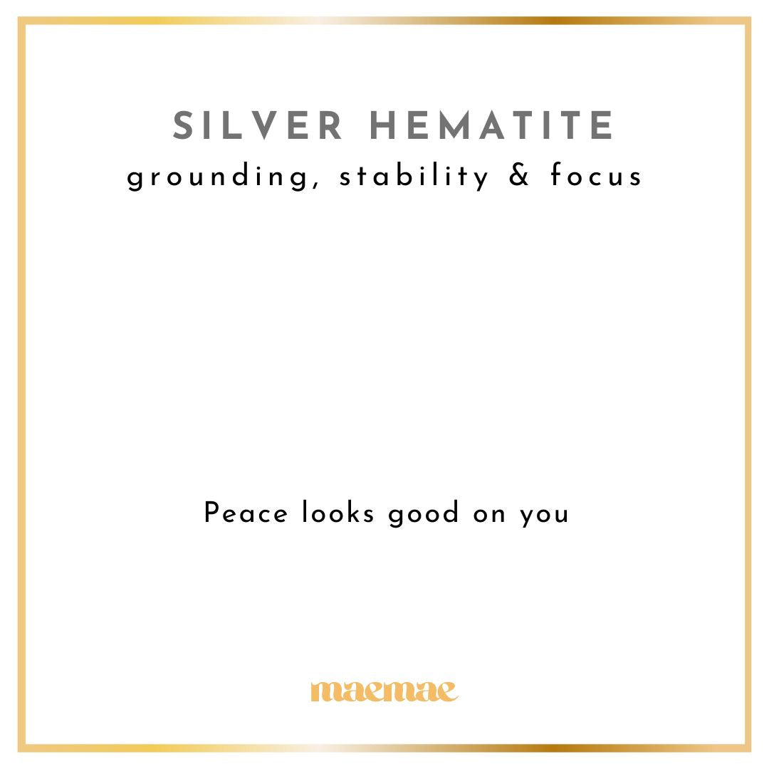 Silver Hematite Stone Bracelet