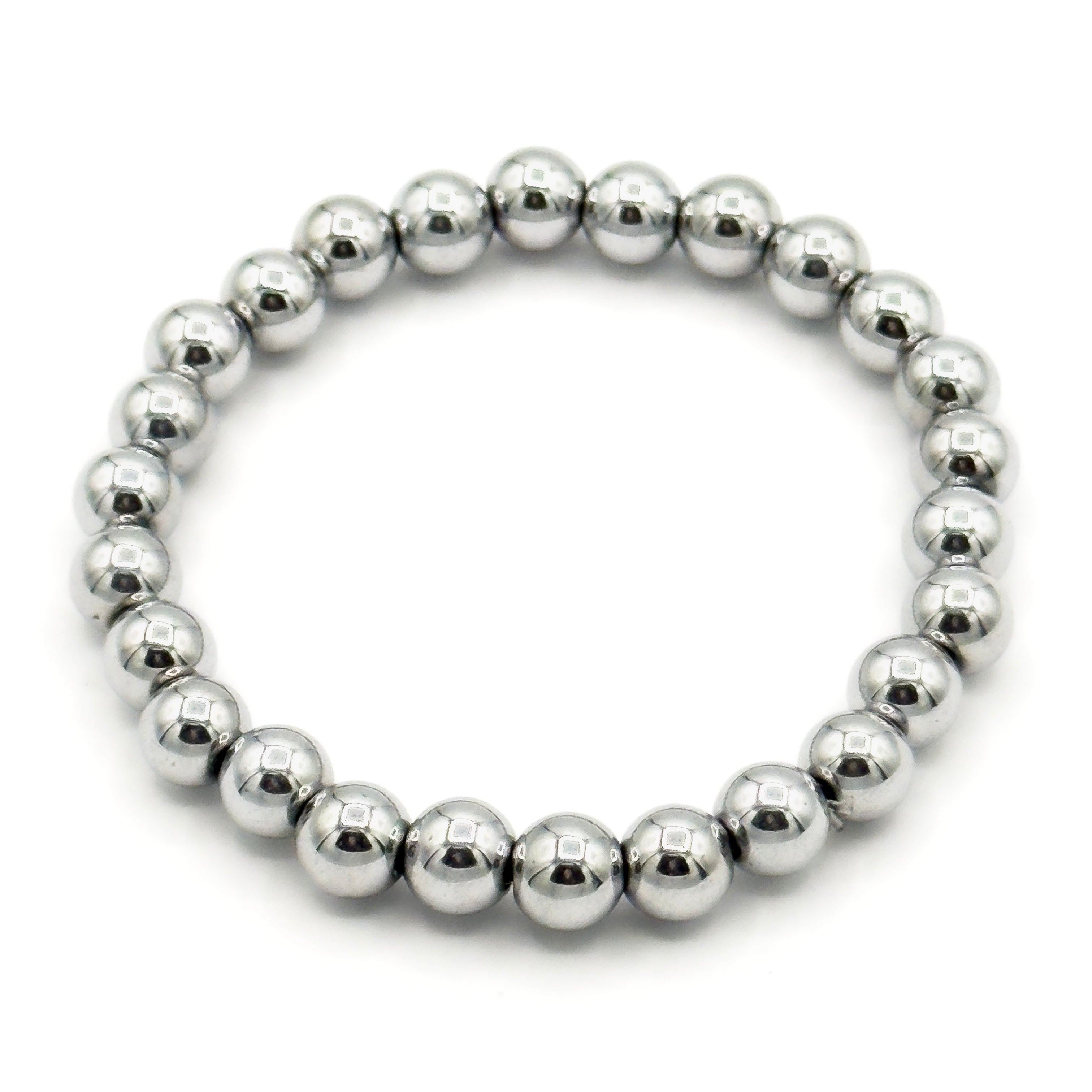 Silver Hematite is known for deep grounding and energetic shielding
