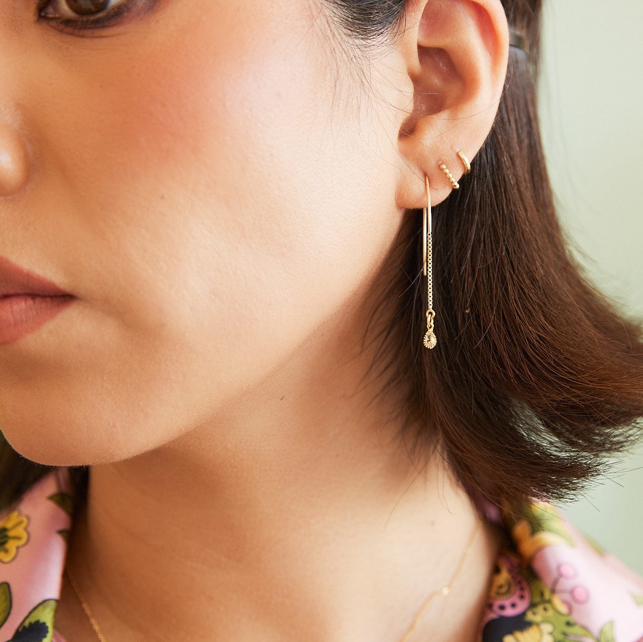 Sanctuary Drop CZ Earrings Dainty Earrings