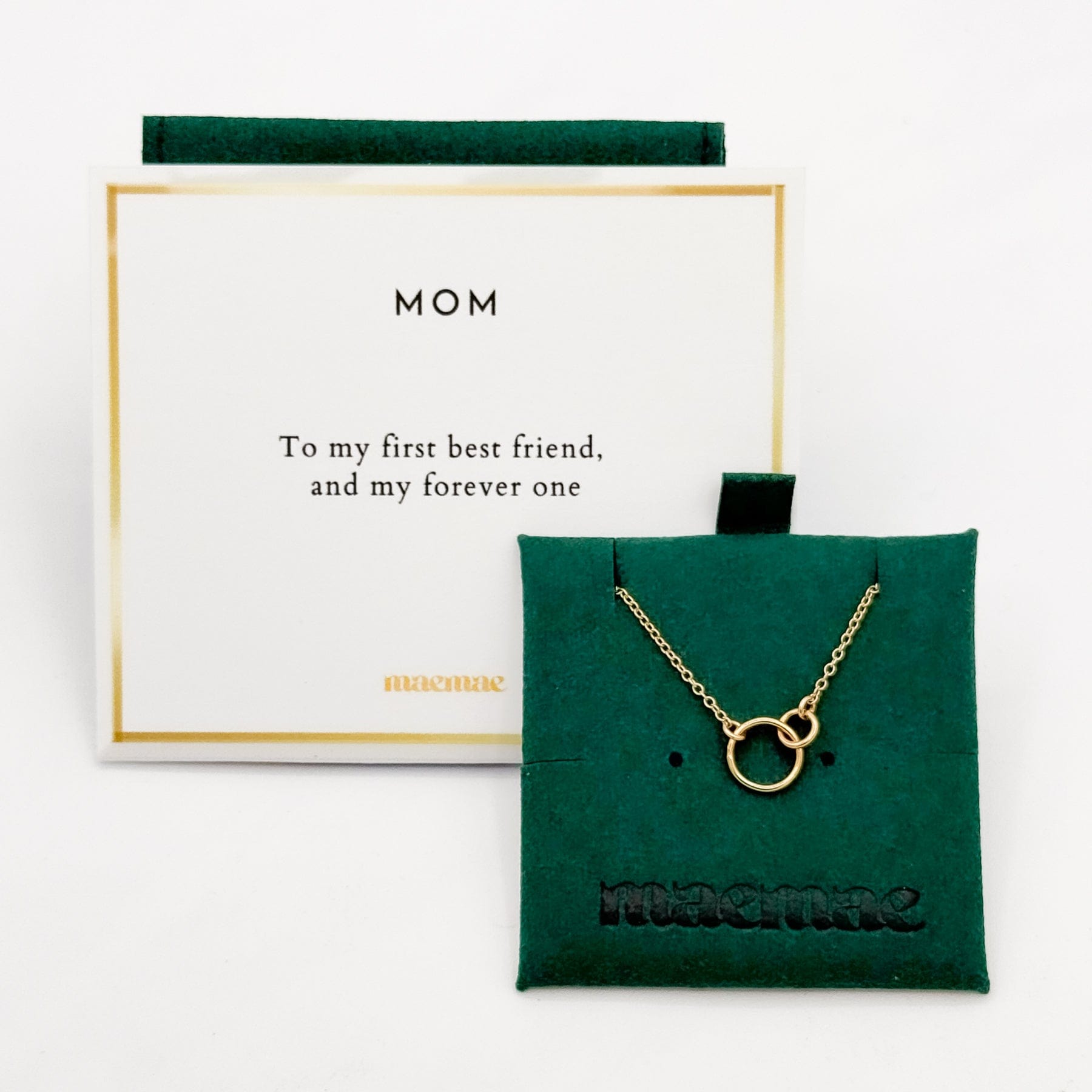 Mom Necklace Dainty Mom. Mama. Mother. Necklace - 14k Gold-Filled - MaeMae Jewelry