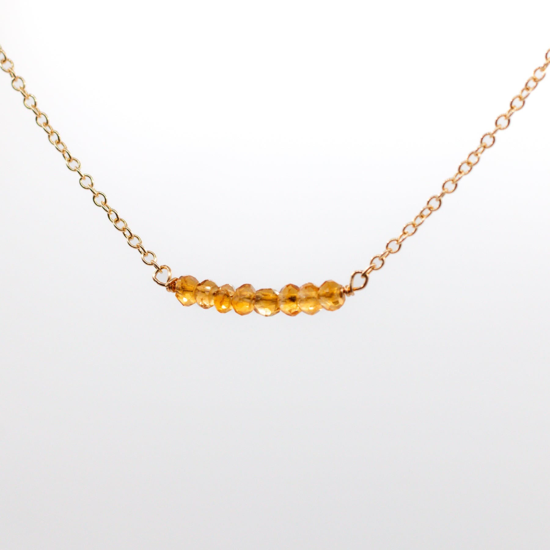 I Am Successful - Citrine Necklace Dainty Necklace I Am Successful Necklace - Citrine - 14k Gold-Filled - MaeMae Jewelry