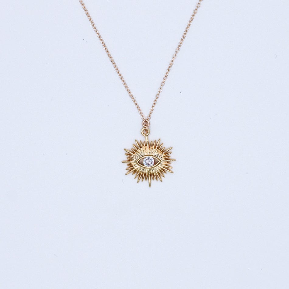 Release Control Diamond Sun Necklace Dainty Necklaces