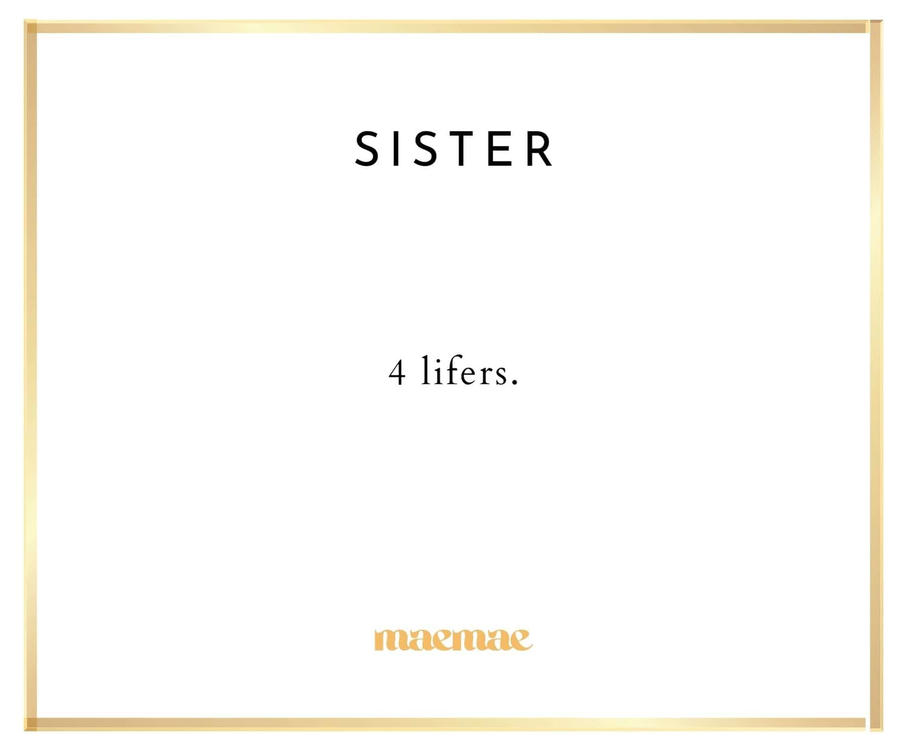 Sister Necklace Dainty Sisters Necklace - 14k Gold-Filled Double Circle - MaeMae Jewelry