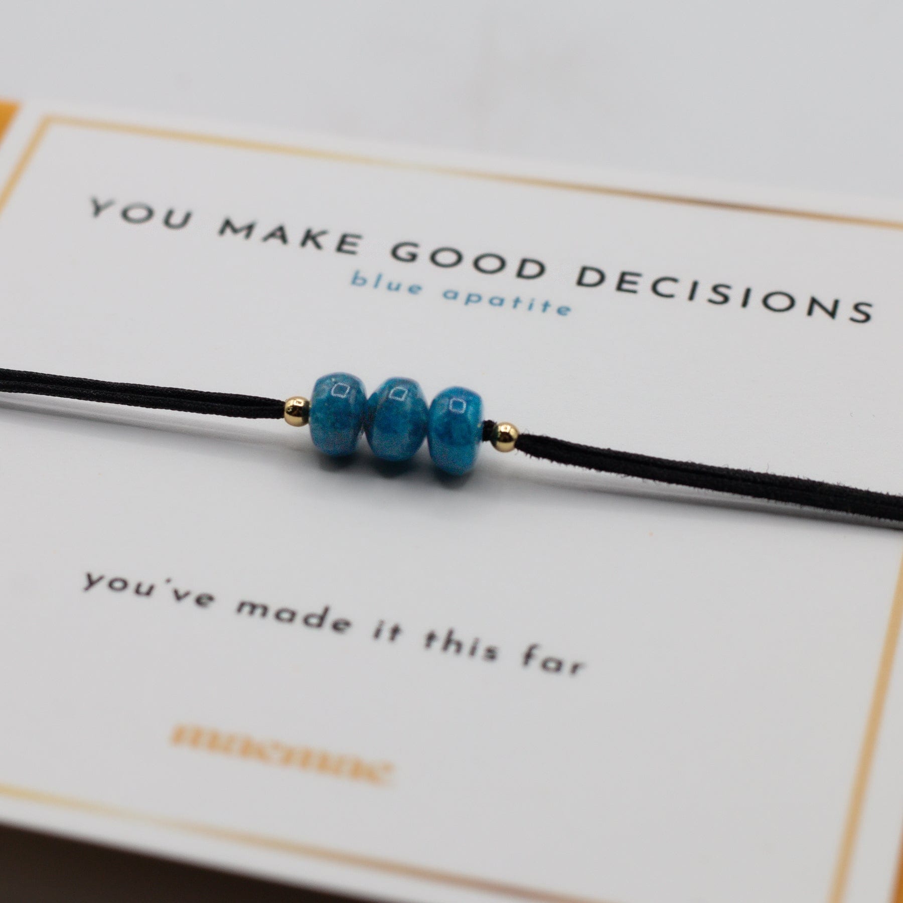 You Make Good Decisions Apatite String Bracelet Dainty You Make Good Decisions Apatite String Bracelet - MaeMae Jewelry