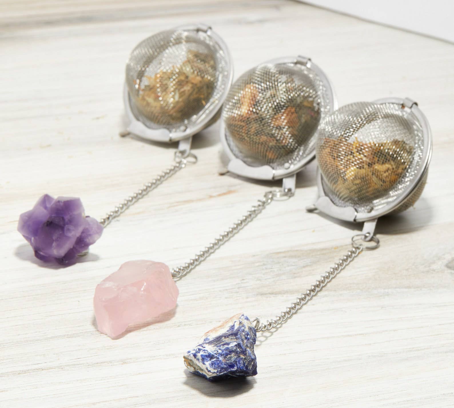 Crystal Tea Infuser - Tea Strainer - Crystal Tea Ball Dainty