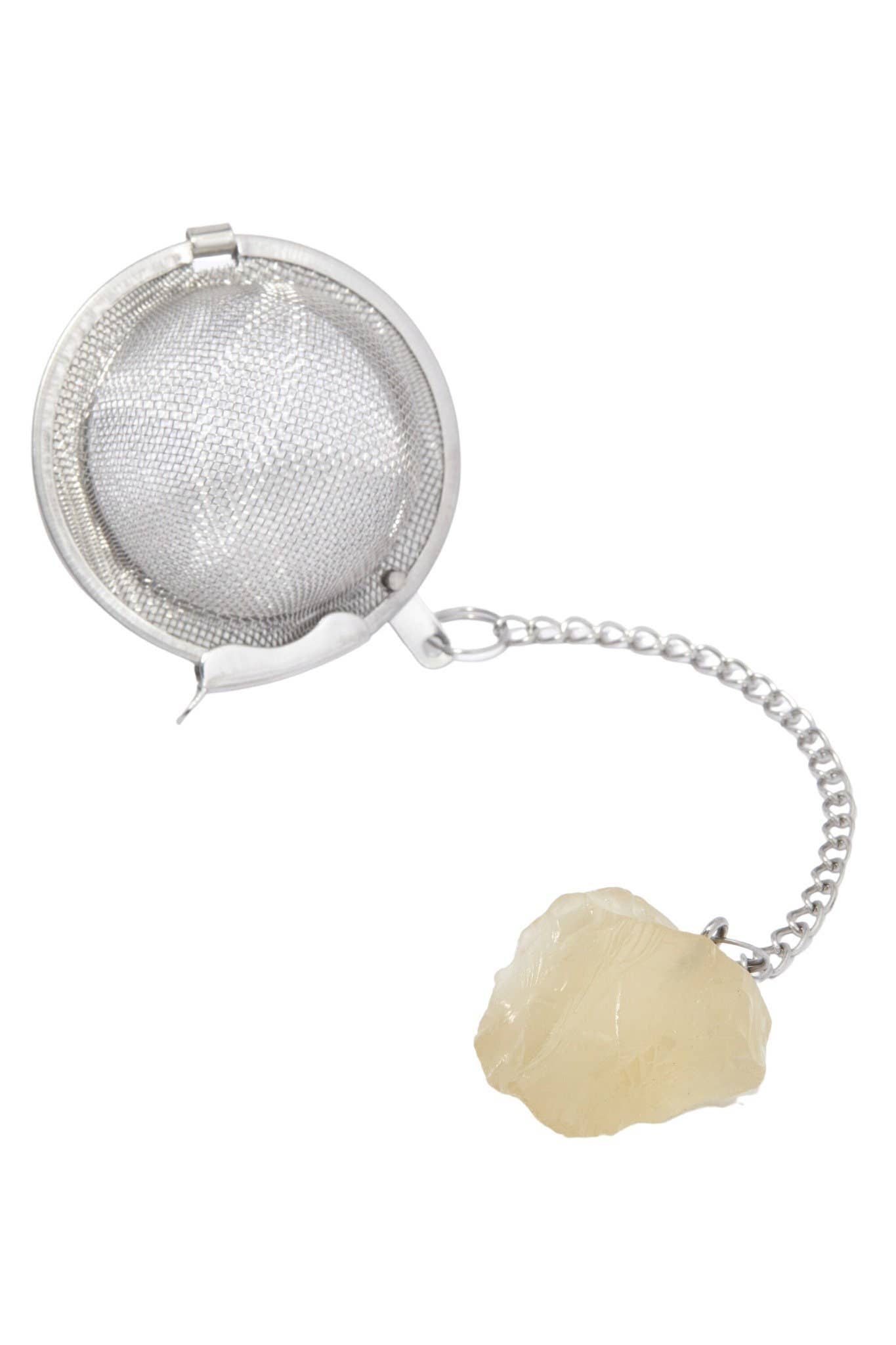 Crystal Tea Infuser - Tea Strainer - Crystal Tea Ball Dainty Raw Citrine