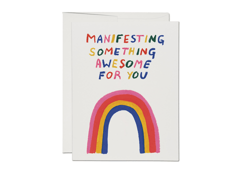 Something Awesome encouragement greeting card Dainty